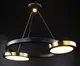 Люстра светодиодная подвесная LED светильник для квартиры на потолок лэд 26747 Черный 35-150х55х80 см.
