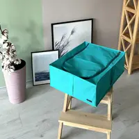 Короб для зберігання речей зі з'ємною перетинкою 50*41*18 см ORGANIZE (блакить)
