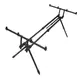 Род-под под удочку Gladiator RP189 GL8165 41-74х80-126х60,5 см черный