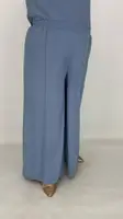 Летние хлопковые широкие брюки-палаццо " Аврора " на резинке   74-76
