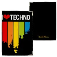 Обложка на паспорт I love techno (PD_MEN_CH002)