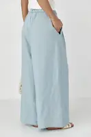 Штани-кюлоті зі складками - блакитний колір, ONE SIZE
