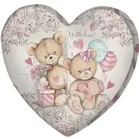 Подушка сердце 3D With love! 40х40х7,5 см 3DPS_18L031