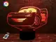 3D ночник "Автомобиль 26" (УВЕЛИЧЕННОЕ ИЗОБРАЖЕНИЕ) +пульт ДУ +сетевой адаптер + батарейки (3ААА)  3DTOYSLAMP