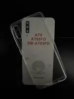 Силіконовий чохол для Samsung Galaxy A70 - Прозорий (із заглушками)