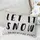 Подушка интерьерная с мешковины Let it snow 45x32 см (43PHB_22NG010)