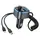Адаптер автомобильный HOCO Energy with Lightning/Type-C Cable car BT FM transmitter E74 |2USB, 3A/18W, QC|