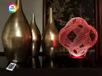 3D ночник "Фантазия" (УВЕЛИЧЕННОЕ ИЗОБРАЖЕНИЕ) +пульт ДУ +сетевой адаптер + батарейки (3ААА)  3DTOYSLAMP