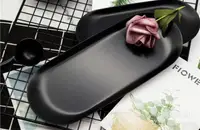 Блюдо овальне OLens Чорний металік DL21012687 18х8.5 см