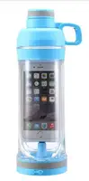 Бутылка для воды с отделением для телефона 5s Салатовый Синий