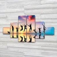 Модульные картины на кухню на Холсте, 90x160 см, (25x25-2/55х25-2/90x25-2)
