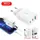 Сетевое зарядное устройство с кабелем XO L101 PD + QC3.0 1USB/2Type-C/20W + Type-C - Type-C Белый