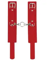 Наручники Leather Standart Hand Cuffs, Red