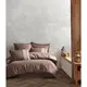 Постельное белье евро Arya Saheser Сатин жаккард Brillant AR-A107302-brown 200х220 см коричневое
