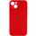 Cиликоновый чехол для iPhone 14 - Full Camera с микрофиброй (Лого), Red