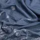 Ткань костюмная джинс с вышивкой  купон