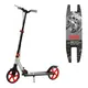 Самокат двухколесный Best Scooter, колеса PU, 1 амортизатор, с ручным тормозом, зажим руля. Black and Red (147538)