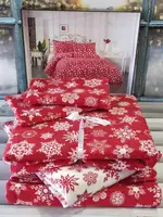 Півтораспальна Постільна білизна Фланель Belizza Christmas v7 160х220см