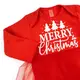Боди платье с фатиновой юбкой Merry Christmas футер