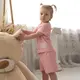 Детский костюм для девочки (футболка+шорти) GABBI KS-25-11 Розовый на рост 68 (14504)