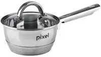 Ковш со стеклянной крышкой Pixel PX-4001-14 1.15 л 14 см