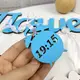 Детская цветная метрика из дерева на стену