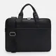 Мужской кожаный портфель Borsa Leather K166453bl-black