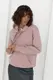 Жіноче тепле худі з кишенею спереду - лавандовий цвет, L/XL