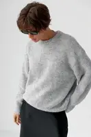 В'язаний светр вільного крою - сірий цвет, ONE SIZE