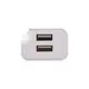 Сетевое зарядное устройство с кабелем USB - MicroUSB XO L35D 2USB/2.1A Белый