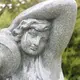 Садова скульптура Дама зі глечиком зелений граніт 84х23х29 см Гранд Презент ССПГ00884-2 Зелений