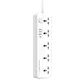 Удлинитель сетевой Ldnio SC5415 |PD20W/QC18W, 3USB/1Type-C, 5Sockets|