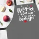 Кухонный фартук с надписью, хлопок, Цілуюсь краще, ніж готую 75х51 см