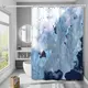 Шторка для ванны из полиэстера водонепроницаемая Bathlux 180x180 см с кольцами, занавеска для ванной комнаты