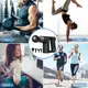 Массажер Аккумуляторный для тела мышечный портативный ручной 4 насадки Fascial Gun KH-740 Чёрный