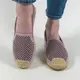 Мокасины эспадрильи женские с перфорацией сиреневые