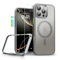 Чехол и стекло ESR для iPhone 16 Pro - Classic Pro Set Halolock MagSafe, Frosted Grey (4894240230039)
