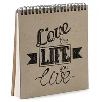 Скетчбук для эскизов и зарисовок Love the life you live 16,7х18 см 45 листов