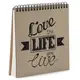 Скетчбук для эскизов и зарисовок Love the life you live 16,7х18 см 45 листов