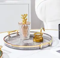 Поднос пластиковый 11521 27 см серый