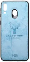 Чехол-накладка TOTO Deer Shell With Leather Effect Case Samsung Galaxy M20 Blue
