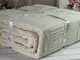 Erguvan bej вязаный акриловый плед. Romeo Home Турция.