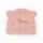 Шапочка однотонная с ушками для новорожденных Dusty Rose