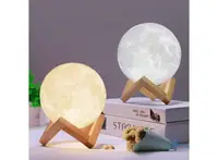 Настільний світильник 3D MOON LAMP Місяць 20 см