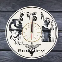 Часы настенные «Bon Jovi», натуральное дерево