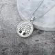 Цепочка с кулоном серебристая Древо жизни код 1514