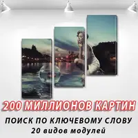 Модульні триптих картини на ПВХ тканини, 100х110 см, (70x35-3)