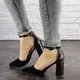 Туфли женские на каблуке Fashion Kenzi 1651 37 размер 24 см Черный