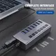 USB hub Acasis H707 на 7 портів USB 3.0 Сірий