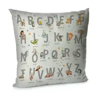Подушка диванная с бархата English alphabet 45x45 см (45BP_22S013)